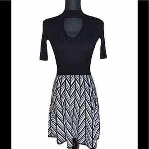 Candie’s Choker Juniors Fit And Flare Skater Dress